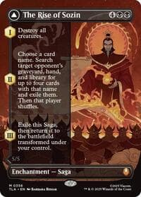 The Rise of Sozin (Borderless) - Avatar: The Last Airbender - Magic: The Gathering card