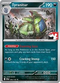 Tyranitar - Prize Pack Series Cards - Pokemon card