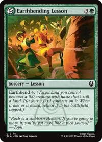 Earthbending Lesson - Avatar: The Last Airbender - Magic: The Gathering card