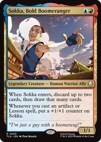 Sokka, Bold Boomeranger - Avatar: The Last Airbender - Magic: The Gathering card