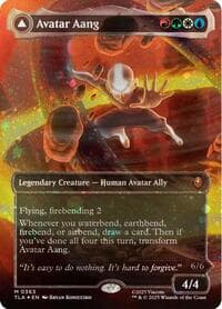 Avatar Aang (Raised Foil) - Avatar: The Last Airbender - Magic: The Gathering card