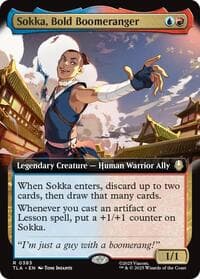 Sokka, Bold Boomeranger (Extended Art) - Avatar: The Last Airbender - Magic: The Gathering card