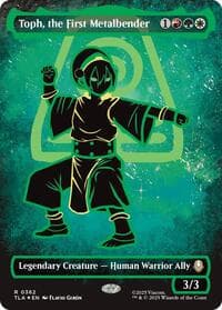 Toph, the First Metalbender (Borderless) (Neon Ink Foil) - Avatar: The Last Airbender - Magic: The Gathering card