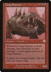 Crag Saurian - Mercadian Masques - Magic: The Gathering card