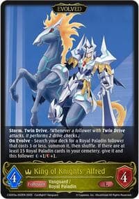 King of Knights, Alfred - CSD03: Cardfight!! Vanguard - Shadowverse: Evolve card