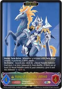 King of Knights, Alfred (SL) - CSD03: Cardfight!! Vanguard - Shadowverse: Evolve card