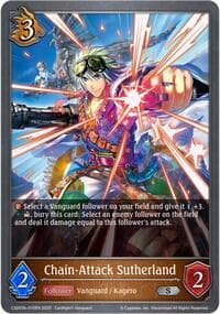 Chain-Attack Sutherland - CSD03: Cardfight!! Vanguard - Shadowverse: Evolve card