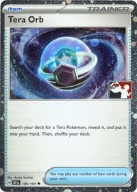Tera Orb - 189/191 (Cosmos Holo) - Prize Pack Series Cards - Pokemon card