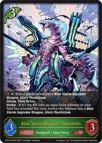 Blue Storm Dragon, Maelstrom - CP03: Cardfight!! Vanguard - Shadowverse: Evolve card