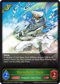 Storm Rider, Basil - CP03: Cardfight!! Vanguard - Shadowverse: Evolve card