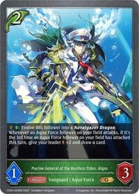 Marine General of the Restless Tides, Algos - CP03: Cardfight!! Vanguard - Shadowverse: Evolve card