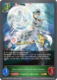 Water General of Wave-Like Spirals, Benedict - CP03: Cardfight!! Vanguard - Shadowverse: Evolve card