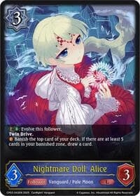Nightmare Doll, Alice - CP03: Cardfight!! Vanguard - Shadowverse: Evolve card