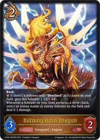 Burning Horn Dragon - CP03: Cardfight!! Vanguard - Shadowverse: Evolve card