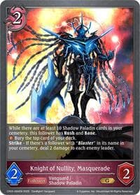 Knight of Nullity, Masquerade - CP03: Cardfight!! Vanguard - Shadowverse: Evolve card