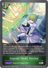 Emerald Shield, Paschal - P08EN (Foil) - CP03: Cardfight!! Vanguard - Shadowverse: Evolve card