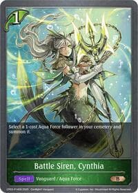 Battle Siren, Cynthia - P14EN (Foil) - CP03: Cardfight!! Vanguard - Shadowverse: Evolve card