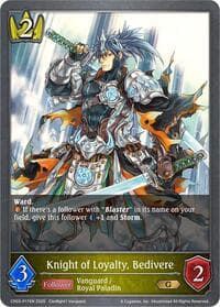 Knight of Loyalty, Bedivere - P17EN (Foil) - CP03: Cardfight!! Vanguard - Shadowverse: Evolve card