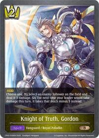 Knight of Truth, Gordon - P28EN (Foil) - CP03: Cardfight!! Vanguard - Shadowverse: Evolve card
