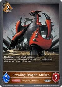 Prowling Dragon, Striken - P49EN (Foil) - CP03: Cardfight!! Vanguard - Shadowverse: Evolve card
