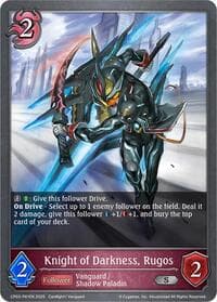 Knight of Darkness, Rugos - P61EN (Foil) - CP03: Cardfight!! Vanguard - Shadowverse: Evolve card