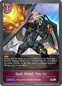 Dark Shield, Mac Lir - P65EN (Foil) - CP03: Cardfight!! Vanguard - Shadowverse: Evolve card