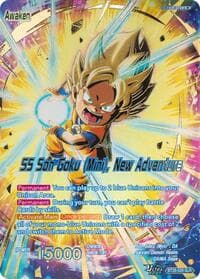 Son Goku (Mini) // SS Son Goku (Mini), New Adventure (SLR) - Prismatic Clash - Dragon Ball Super: Masters card