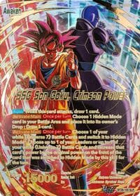 Son Goku // SSG Son Goku, Crimson Power (SLR) - Prismatic Clash - Dragon Ball Super: Masters card