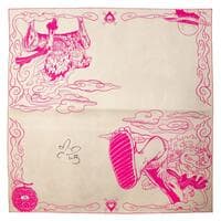 The Awakened King - Dragonskin 2.0 Ivory x Pink Pink Fruit (Square) - Pvramid Playmats - Playmats card
