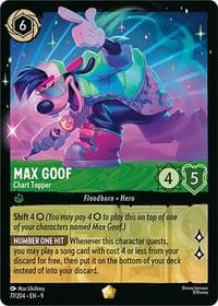 Max Goof - Chart Topper - Fabled - Disney Lorcana card