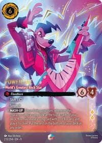 Powerline - World's Greatest Rock Star (Enchanted) - Fabled - Disney Lorcana card