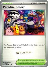 Paradise Resort - 224 (World Championships 2025) [Staff] - SV: Scarlet & Violet Promo Cards - Pokemon card