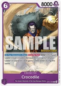 Crocodile - Legacy of the Master Release Event Cards - One Piece Card Game card