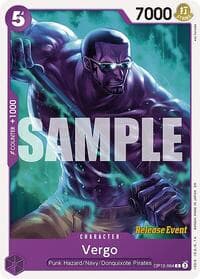 Vergo - Legacy of the Master Release Event Cards - One Piece Card Game card