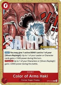 Color of Arms Haki - Legacy of the Master Release Event Cards - One Piece Card Game card