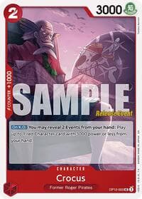 Crocus - Legacy of the Master Release Event Cards - One Piece Card Game card