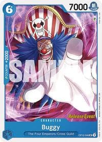 Buggy (049) - Legacy of the Master Release Event Cards - One Piece Card Game card
