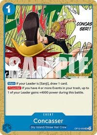 Concasser - Legacy of the Master Release Event Cards - One Piece Card Game card