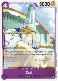 Zeff - Legacy of the Master Release Event Cards - One Piece Card Game card