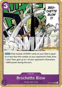 Brochette Blow - Legacy of the Master Release Event Cards - One Piece Card Game card