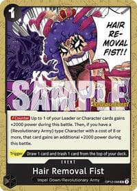 Hair Removal Fist - Legacy of the Master Release Event Cards - One Piece Card Game card