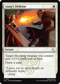 Aang's Defense (0211) - Avatar: The Last Airbender: Eternal-Legal - Magic: The Gathering card