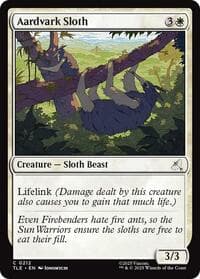 Aardvark Sloth (0212) - Avatar: The Last Airbender: Eternal-Legal - Magic: The Gathering card