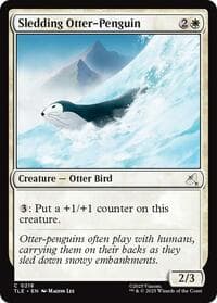 Sledding Otter-Penguin (0218) - Avatar: The Last Airbender: Eternal-Legal - Magic: The Gathering card