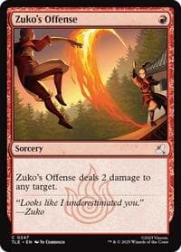 Zuko's Offense (0247) - Avatar: The Last Airbender: Eternal-Legal - Magic: The Gathering card