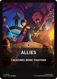 Allies Theme Card - Avatar: The Last Airbender - Magic: The Gathering card
