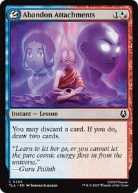 Abandon Attachments - Avatar: The Last Airbender - Magic: The Gathering card