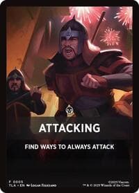 Attacking Theme Card - Avatar: The Last Airbender - Magic: The Gathering card