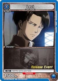 Levi (007) - UE10BT: Attack on Titan Release Event Cards - Union Arena card