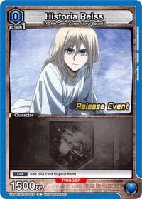 Historia Reiss (019) - UE10BT: Attack on Titan Release Event Cards - Union Arena card
